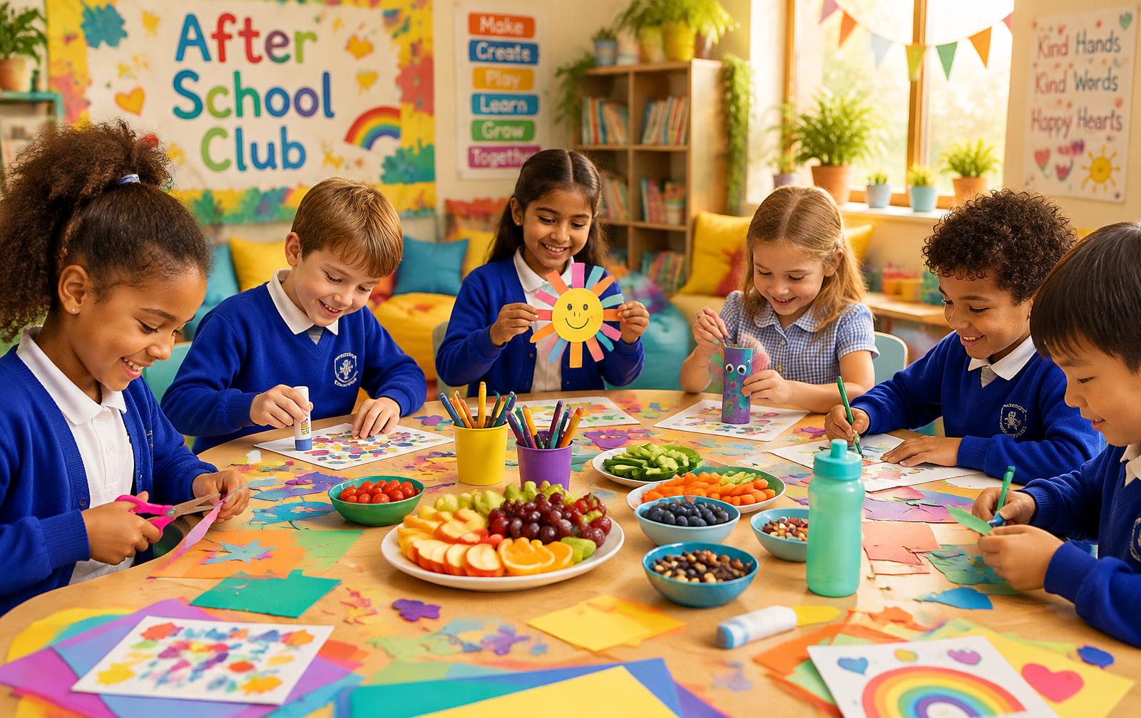 Children enjoying time together at a childcare club